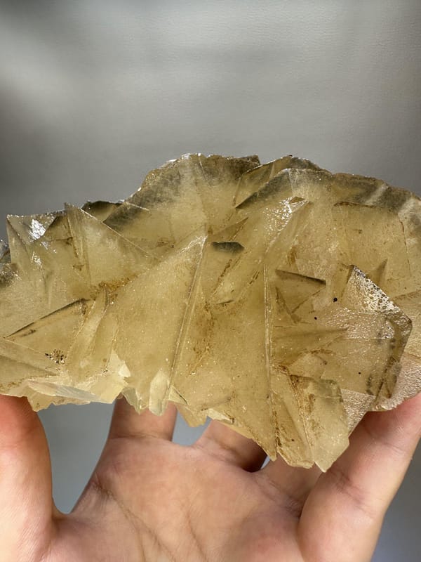 Flower Petal Calcite | Natural Calcite Crystal Cluster | Hunan China | Collector Mineral Specimen