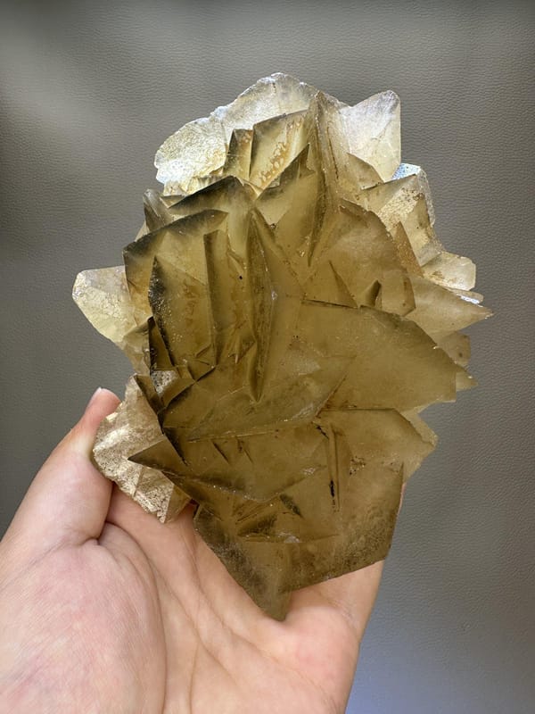 Flower Petal Calcite | Natural Calcite Crystal Cluster | Hunan China | Collector Mineral Specimen