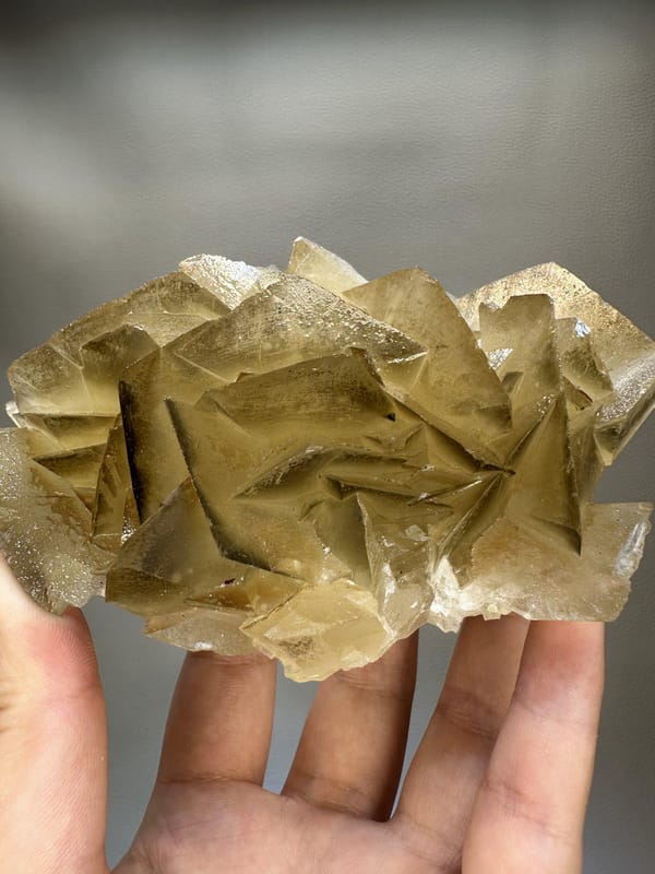 Flower Petal Calcite | Natural Calcite Crystal Cluster | Hunan China | Collector Mineral Specimen