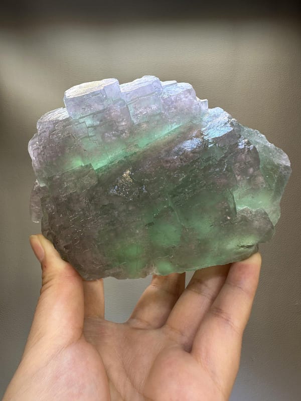 Large Green Fluorite Cluster | Natural Cubic Fluorite | Zhejiang China | Collector Mineral Specimen