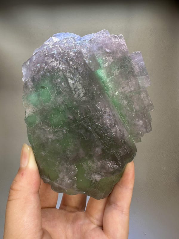 Large Green Fluorite Cluster | Natural Cubic Fluorite | Zhejiang China | Collector Mineral Specimen