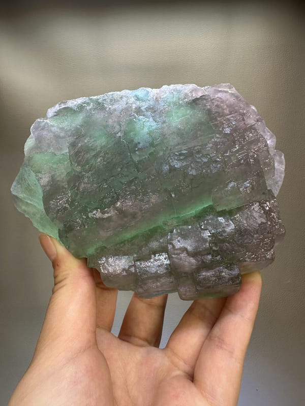 Large Green Fluorite Cluster | Natural Cubic Fluorite | Zhejiang China | Collector Mineral Specimen