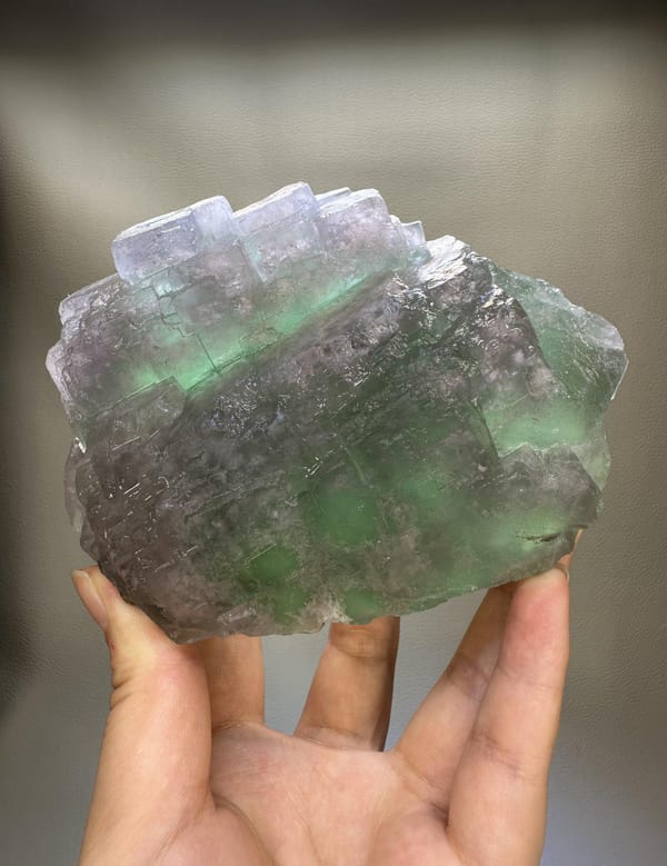 Large Green Fluorite Cluster | Natural Cubic Fluorite | Zhejiang China | Collector Mineral Specimen