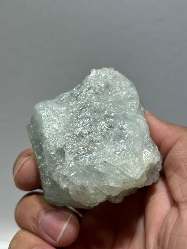 Single aquamarine crystal with unusual green tint from Xuebaoding, Sichuan, China, view 2 of 5