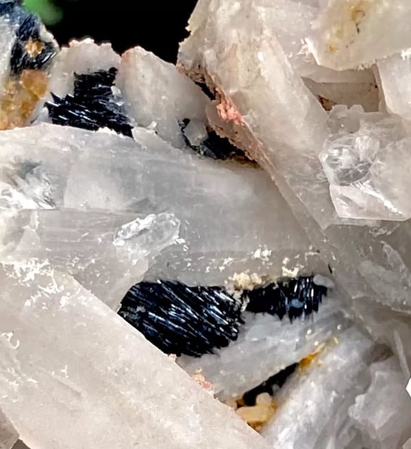 Plate of pale quartz prisms over botryoidal hematite from Inner Mongolia, China, view 2 of 9