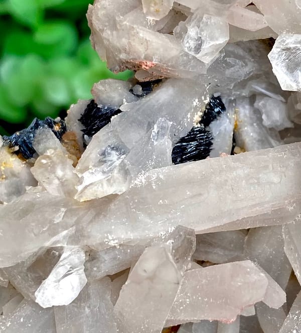 Plate of pale quartz prisms over botryoidal hematite from Inner Mongolia, China, view 6 of 9