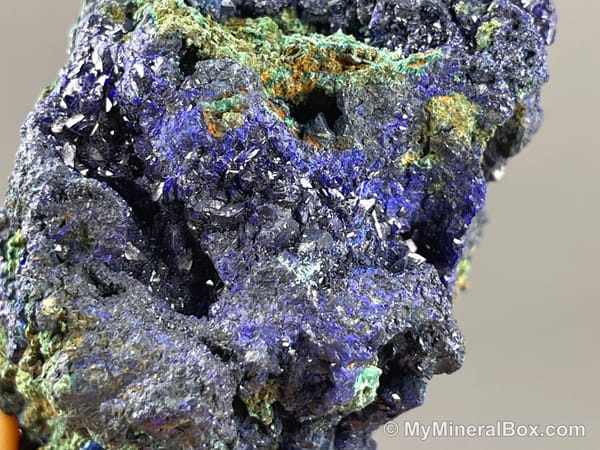 Azurite with Malachite/Chrysocolla — Locality Unconfirmed — view 7