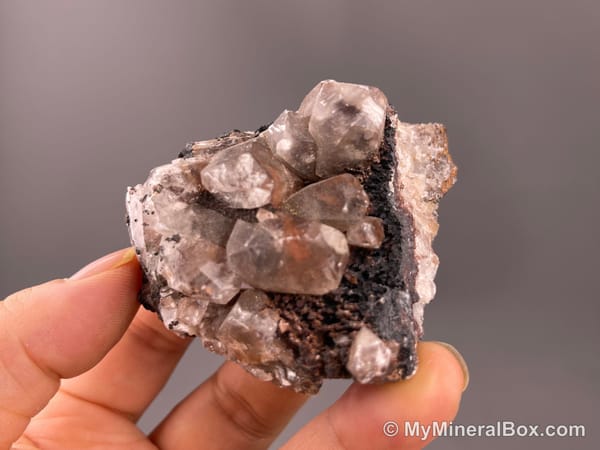 Calcite with Baryte — Daye Area, Hubei, China — view 2