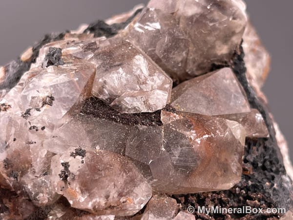 Calcite with Baryte — Daye Area, Hubei, China — view 4