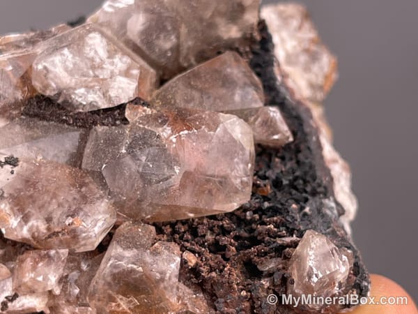 Calcite with Baryte — Daye Area, Hubei, China — view 5