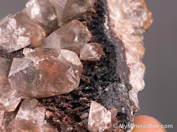 Calcite with Baryte — Daye Area, Hubei, China — view 6