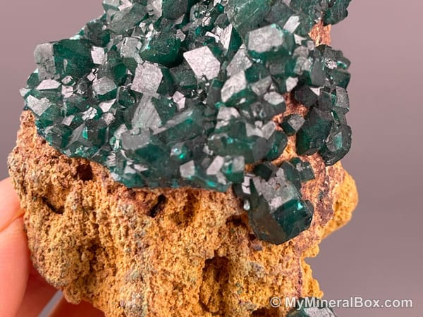 Chrysocolla with Malachite — DR Congo — view 2