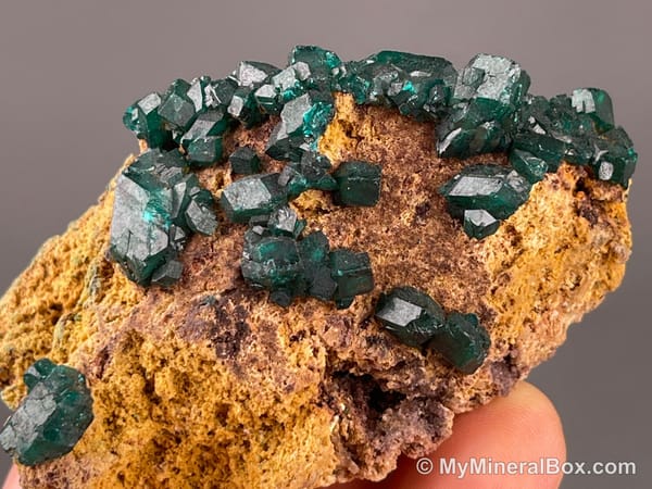 Chrysocolla with Malachite — DR Congo — view 10