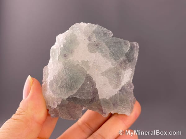 Frosted Fluorite with Drusy Quartz — Fujian, China — view 3