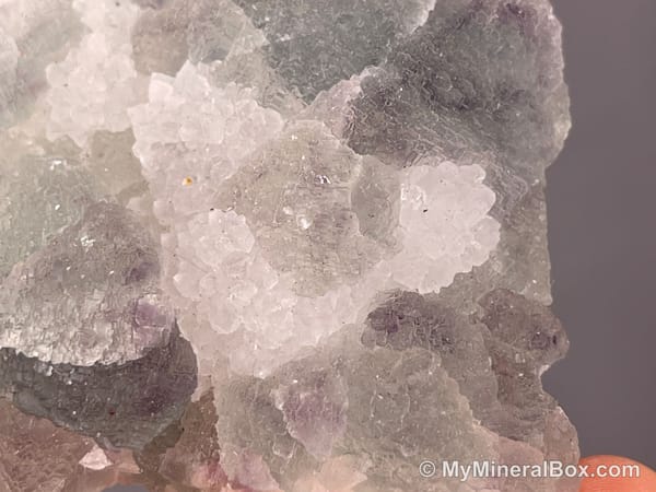 Frosted Fluorite with Drusy Quartz — Fujian, China — view 5