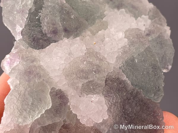 Frosted Fluorite with Drusy Quartz — Fujian, China — view 6