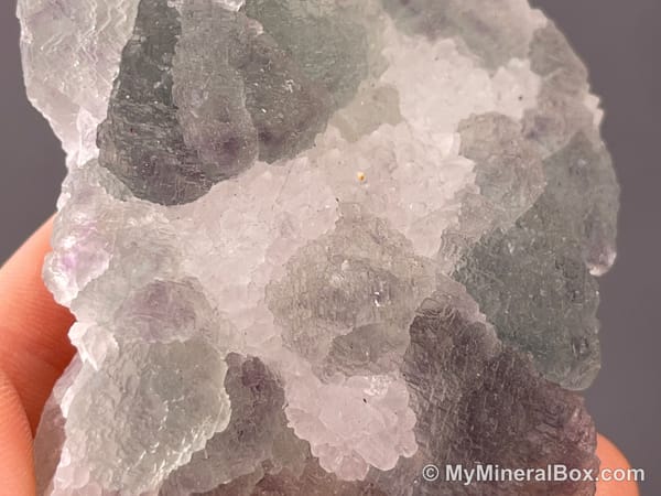 Frosted Fluorite with Drusy Quartz — Fujian, China — view 7