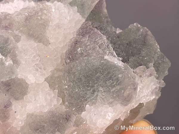 Frosted Fluorite with Drusy Quartz — Fujian, China — view 9