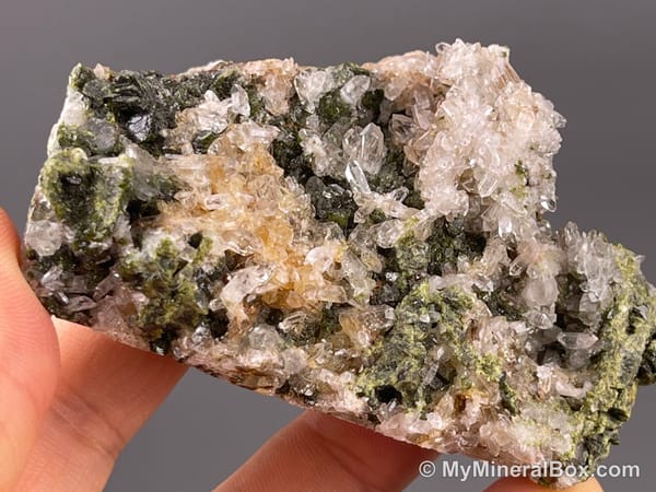 Garden Quartz with Epidote — Sichuan, China — view 2