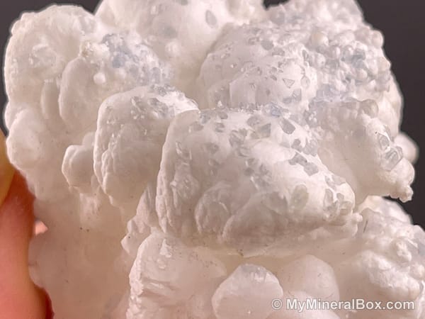 Hydrozincite with Possible Celestine — Dali, Yunnan, China — view 7