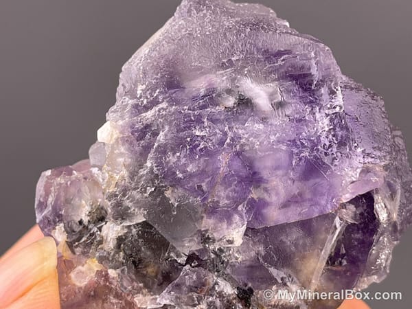 Purple Stepped Fluorite — Fujian, China — view 2