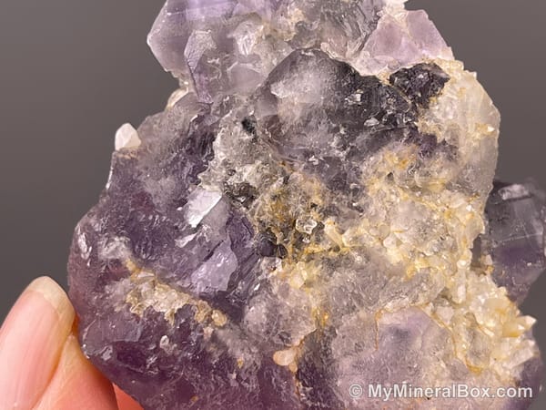 Purple Stepped Fluorite — Fujian, China — view 3
