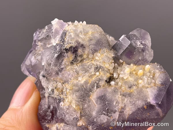 Purple Stepped Fluorite — Fujian, China — view 6