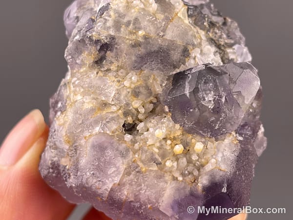 Purple Stepped Fluorite — Fujian, China — view 7