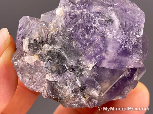 Purple Stepped Fluorite — Fujian, China — view 8
