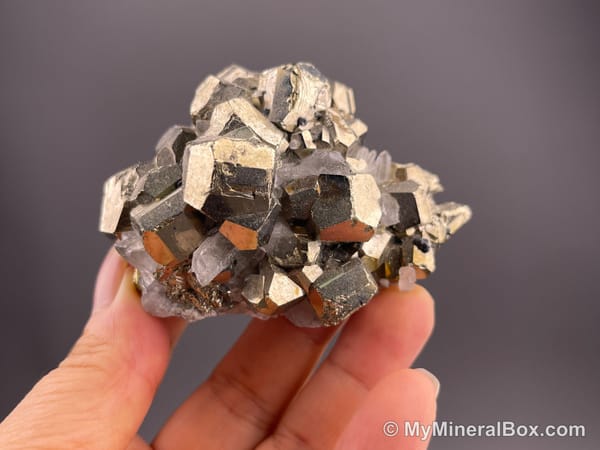 Pyrite with Quartz — Peru — view 4
