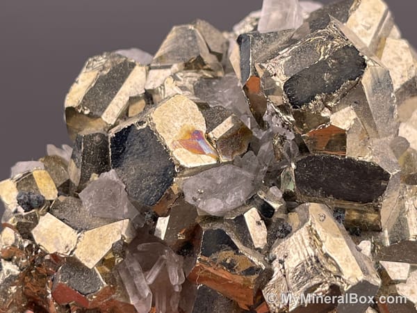 Pyrite with Quartz — Peru — view 5