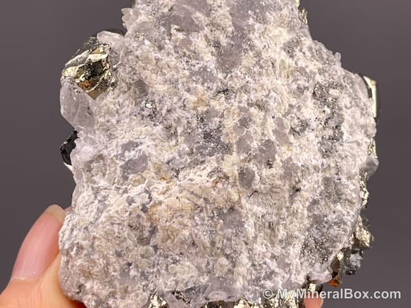 Pyrite with Quartz — Peru — view 10