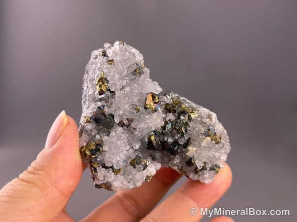 Quartz with Minor Chalcopyrite — Jiangxi, China — view 2