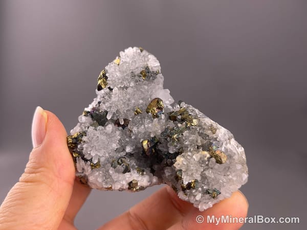 Quartz with Minor Chalcopyrite — Jiangxi, China — view 3