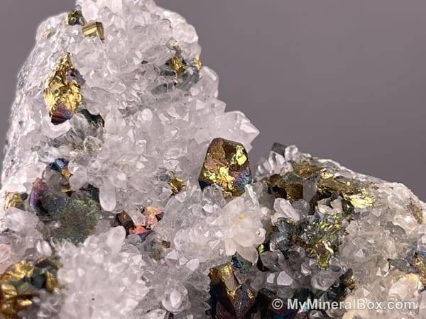 Quartz with Minor Chalcopyrite — Jiangxi, China — view 4