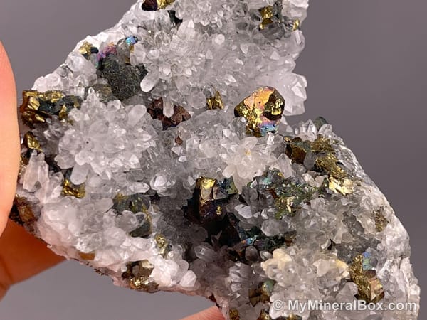 Quartz with Minor Chalcopyrite — Jiangxi, China — view 6