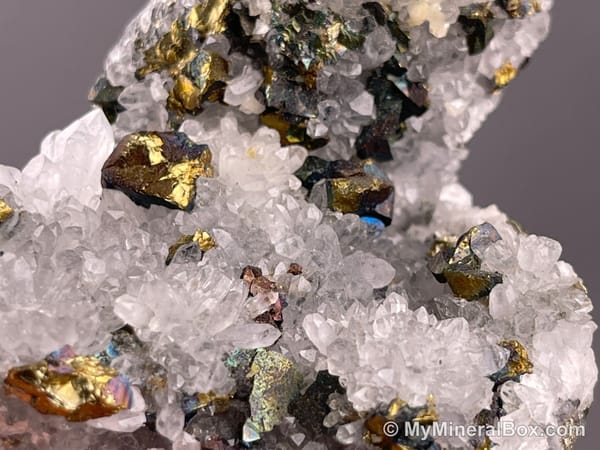 Quartz with Minor Chalcopyrite — Jiangxi, China — view 9