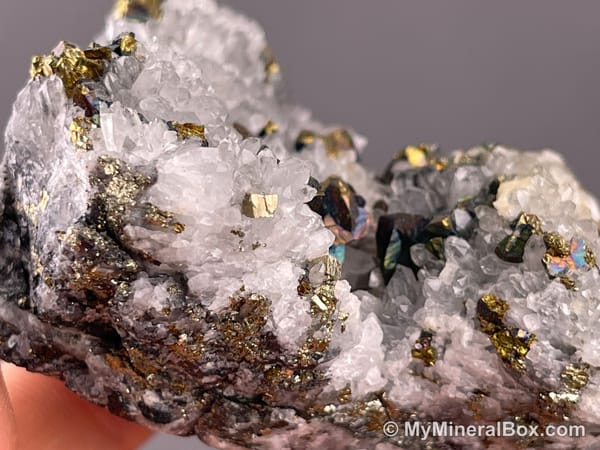 Quartz with Minor Chalcopyrite — Jiangxi, China — view 10
