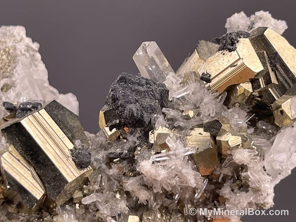 Quartz with Pyrite — Peru — view 4
