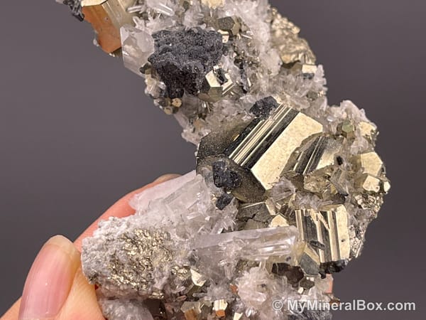 Quartz with Pyrite — Peru — view 5