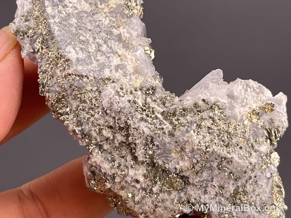 Quartz with Pyrite — Peru — view 8