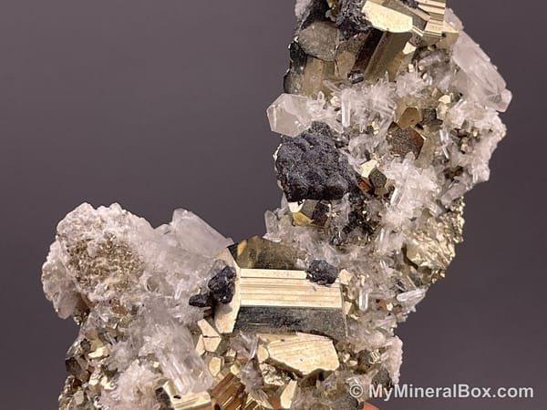 Quartz with Pyrite — Peru — view 10