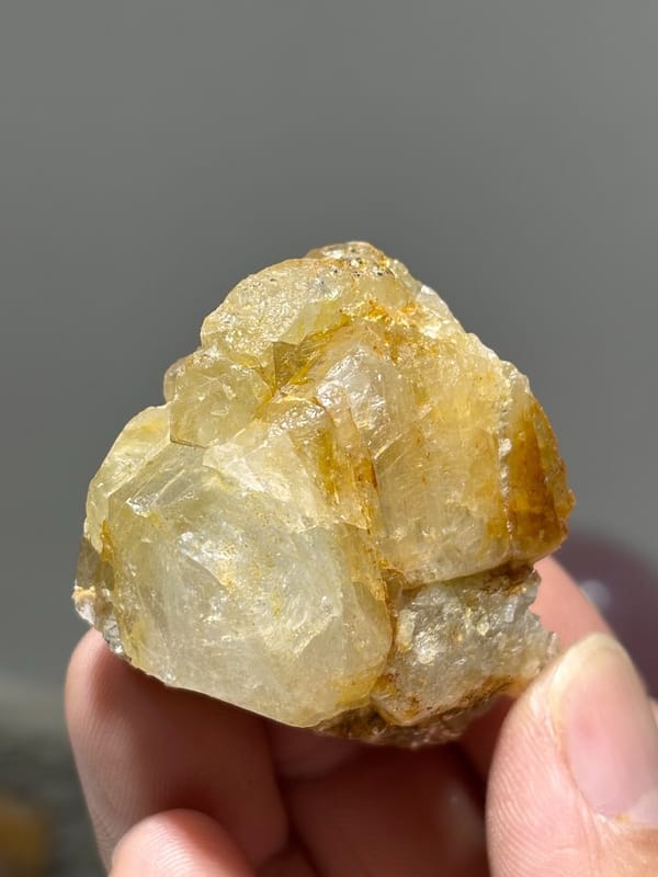 Pair of colourless gel-flower aquamarine crystals from Xuebaoding, Sichuan, China, view 4 of 6