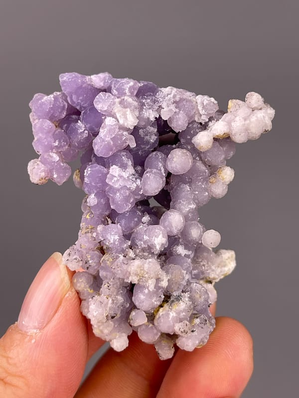 Grape Agate specimen from Indonesia, defined by lavender botryoidal chalcedony spheres