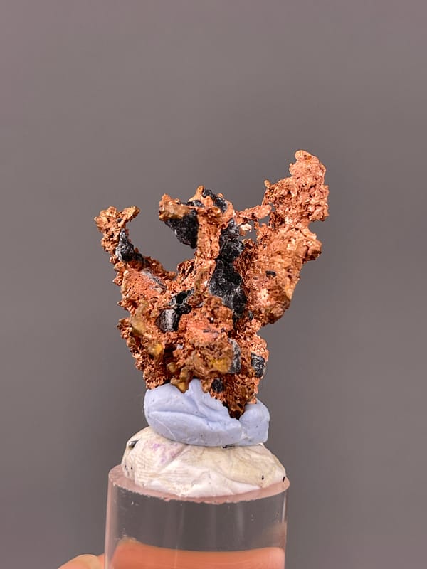 Native Copper specimen from Jiangxi, China showing branching copper-red metallic mass
