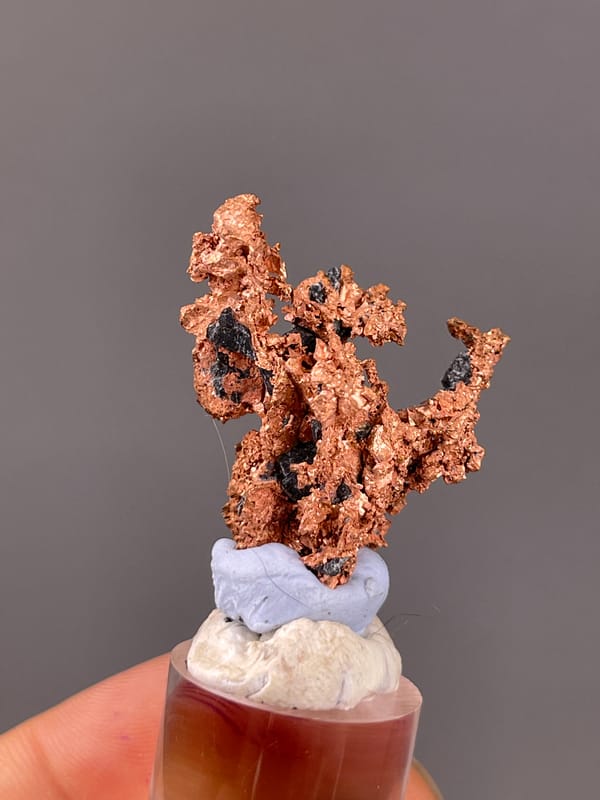 Native Copper specimen from Jiangxi, China highlighting branching copper-red metallic mass