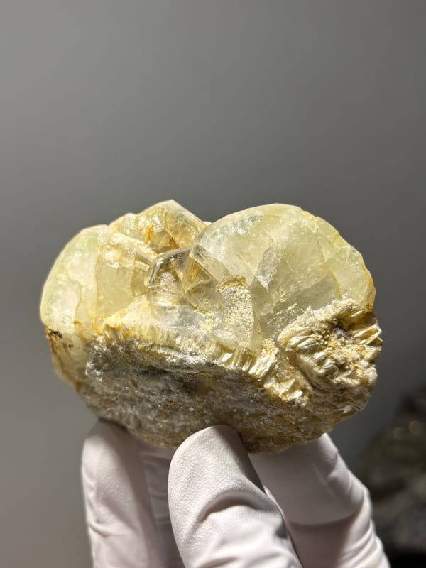 Pale aquamarine cluster on mica from Xuebaoding, Sichuan, China, second angle, second view