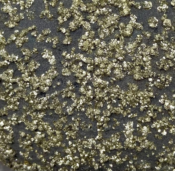 Iron concretion sphere speckled with pyrite from Yunnan, China, overall view