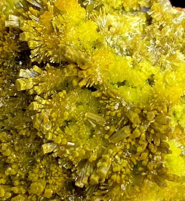 Matcha-green pyromorphite needles covering plate from Guangxi, China, overall view