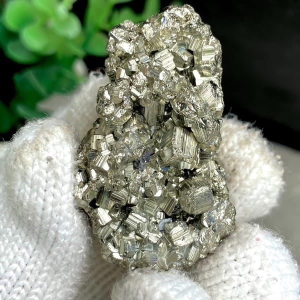 Pyrite cube cluster with black marmatite from Peru, top view